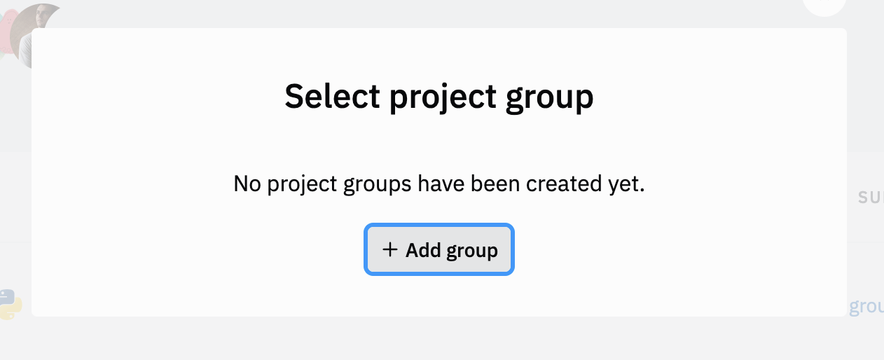 Student View: Create Group