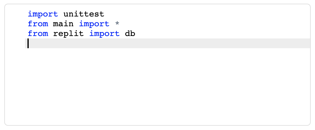 unit testing db import